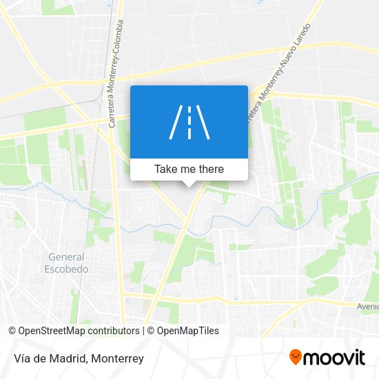 Mapa de Vía de Madrid