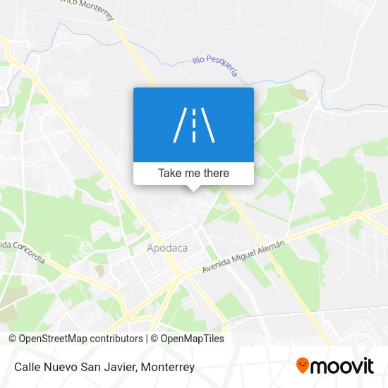 Mapa de Calle Nuevo San Javier