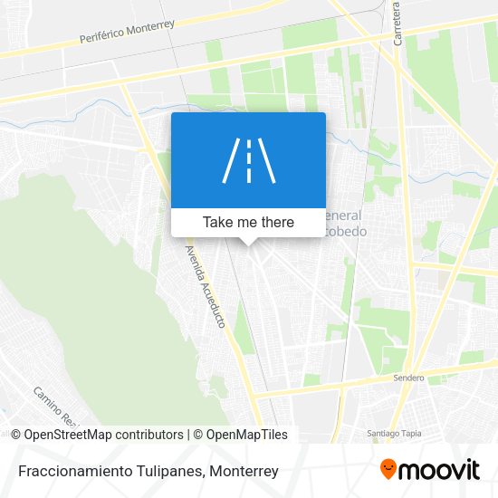 Fraccionamiento Tulipanes map