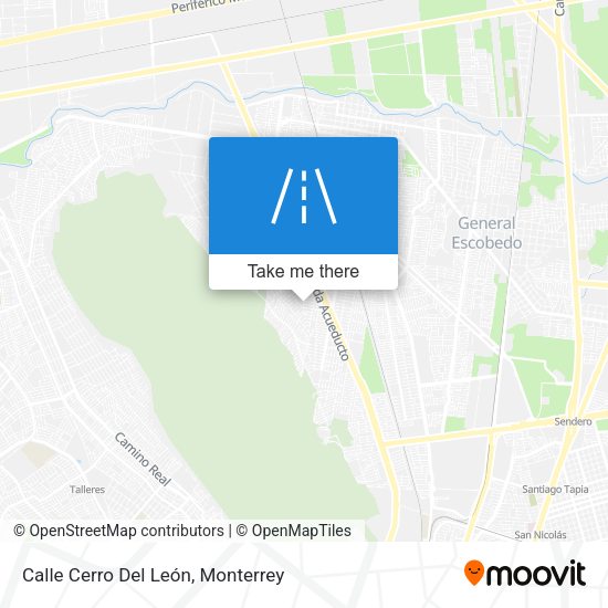 Calle Cerro Del León map