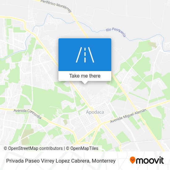 Privada Paseo Virrey Lopez Cabrera map