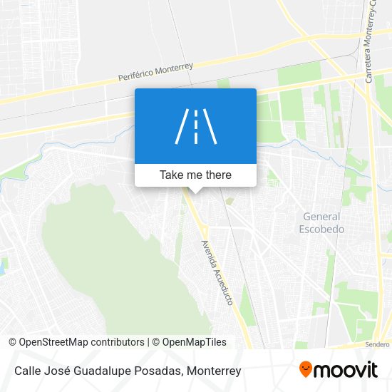 Mapa de Calle José Guadalupe Posadas