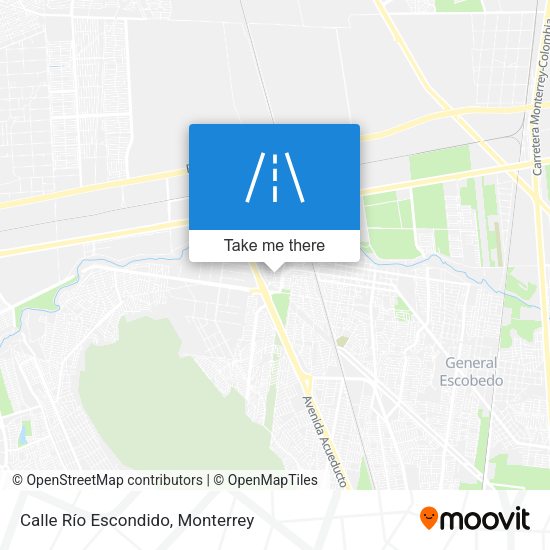 Calle Río Escondido map