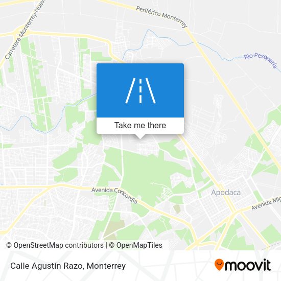 Calle Agustín Razo map