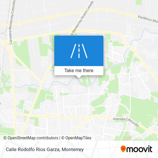 Calle Rodolfo Ríos Garza map