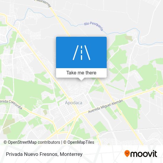 Privada Nuevo Fresnos map