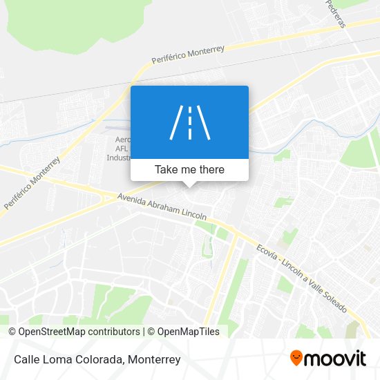 Calle Loma Colorada map