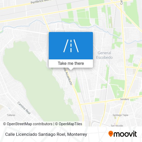 Mapa de Calle Licenciado Santiago Roel