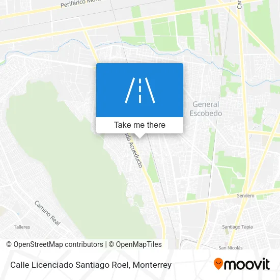 Mapa de Calle Licenciado Santiago Roel