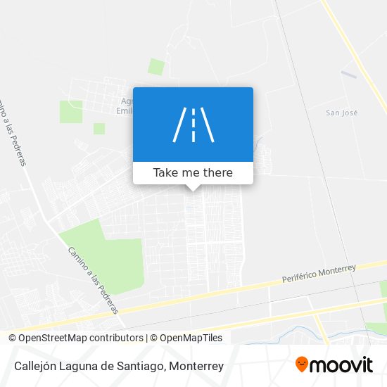 Callejón Laguna de Santiago map