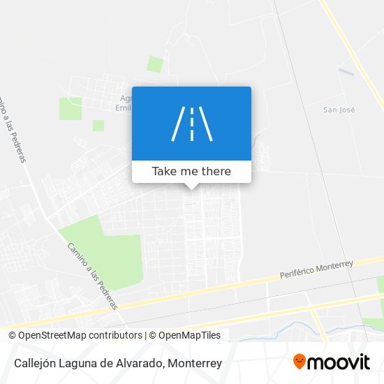 Callejón Laguna de Alvarado map