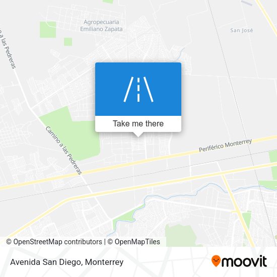 Mapa de Avenida San Diego