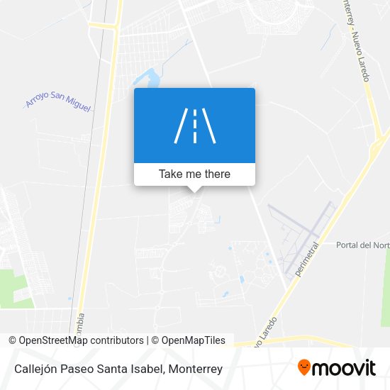 Mapa de Callejón Paseo Santa Isabel