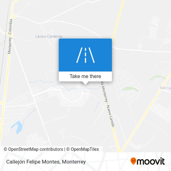 Callejón Felipe Montes map