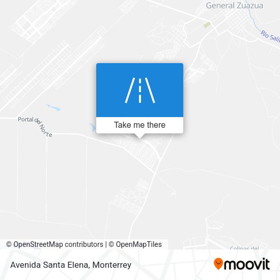 Avenida Santa Elena map