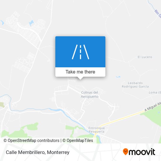 Mapa de Calle Membrillero