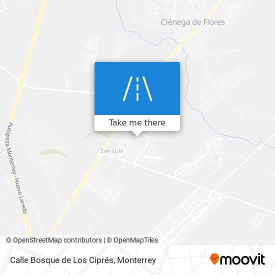 Mapa de Calle Bosque de Los Ciprés