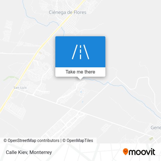 Mapa de Calle Kiev