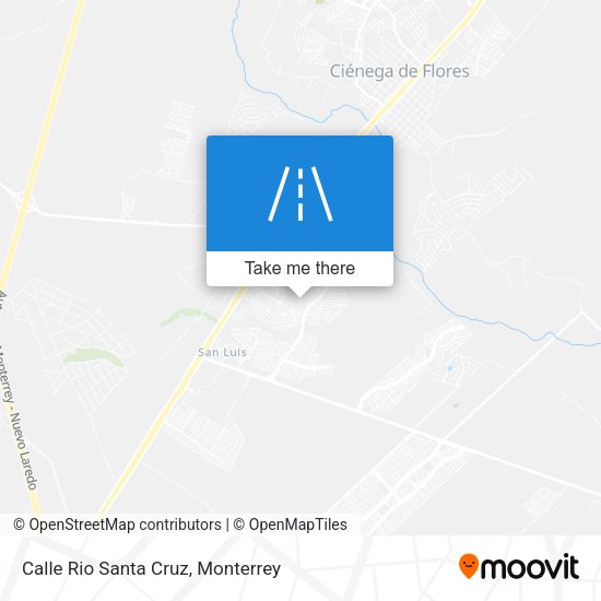 Calle Rio Santa Cruz map