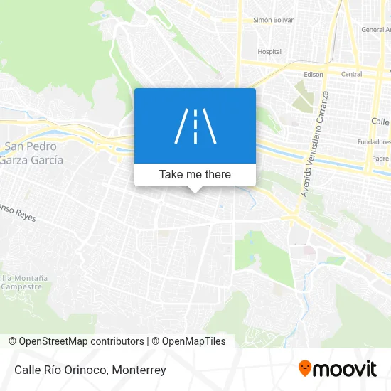 Calle Río Orinoco map