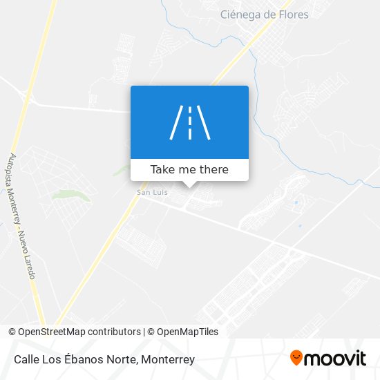 Mapa de Calle Los Ébanos Norte