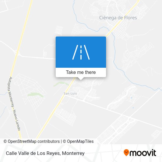 Calle Valle de Los Reyes map