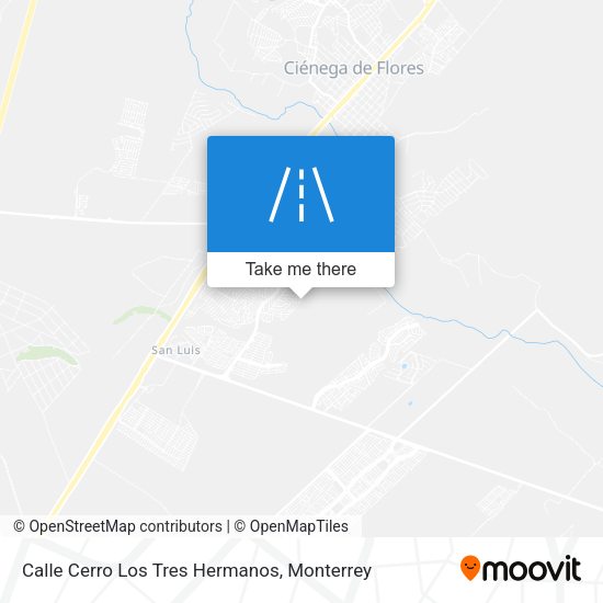 Mapa de Calle Cerro Los Tres Hermanos