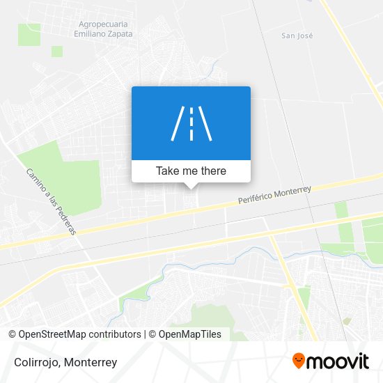 Mapa de Colirrojo