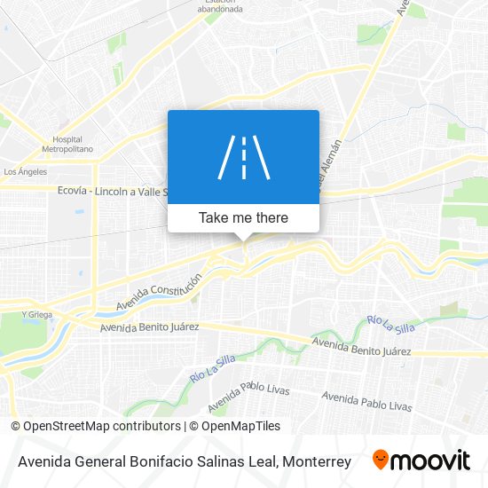 Avenida General Bonifacio Salinas Leal map