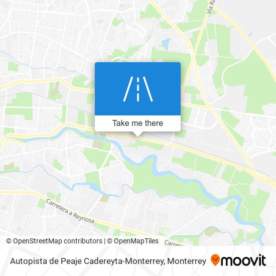 Autopista de Peaje Cadereyta-Monterrey map