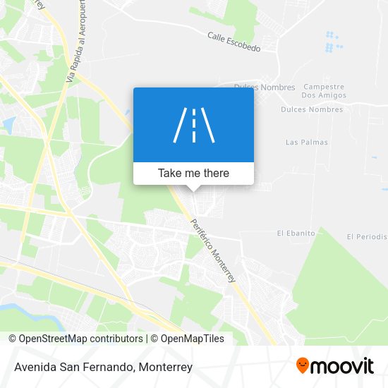 Avenida San Fernando map
