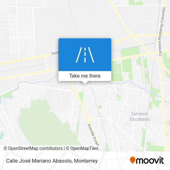 Mapa de Calle José Mariano Abasolo