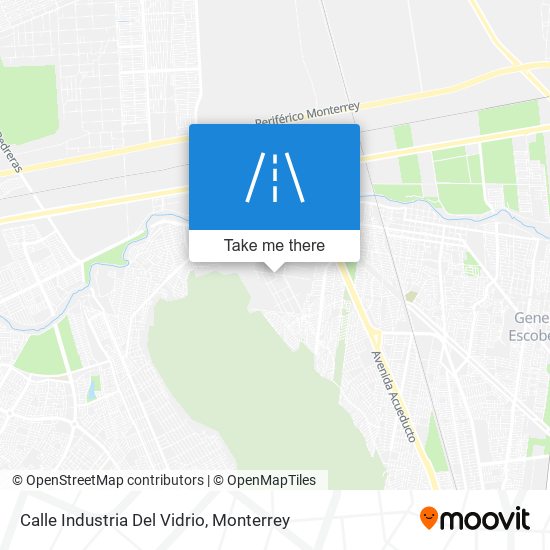 Mapa de Calle Industria Del Vidrio