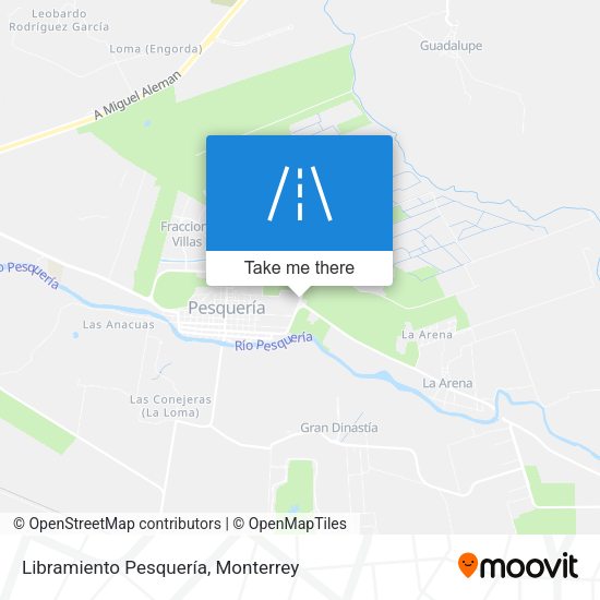 Mapa de Libramiento Pesquería