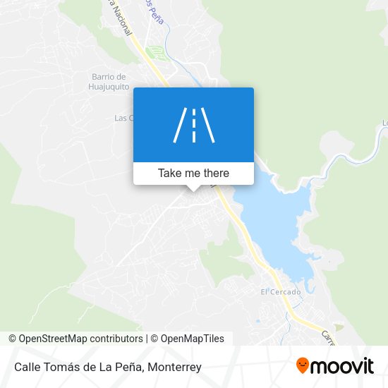 Mapa de Calle Tomás de La Peña