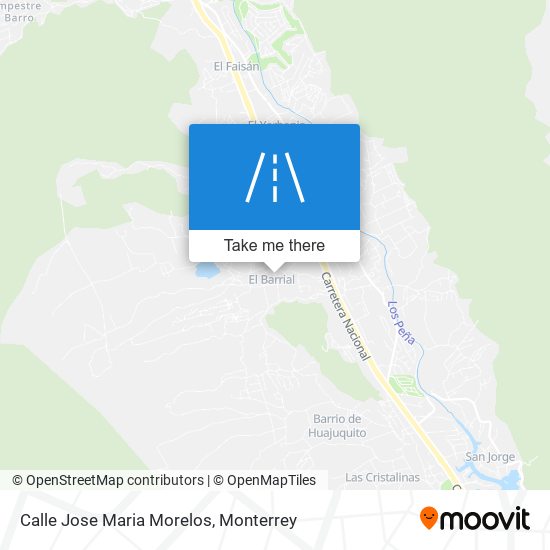 Mapa de Calle Jose Maria Morelos