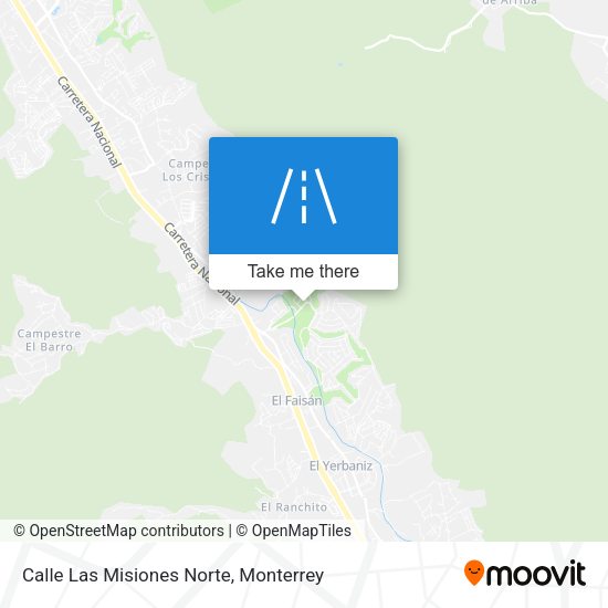 Calle Las Misiones Norte map