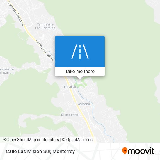 Calle Las Misión Sur map