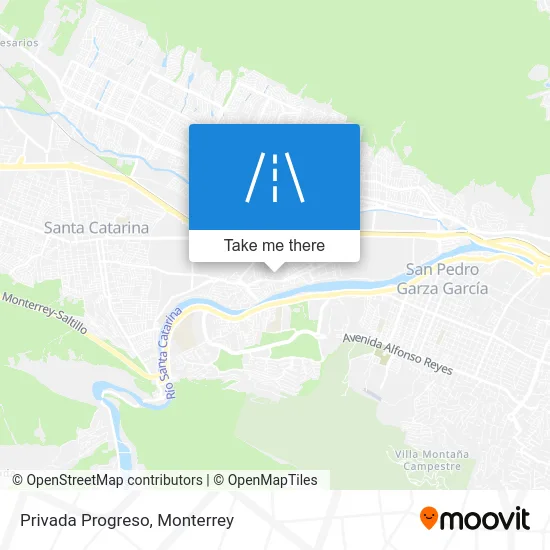 Privada Progreso map
