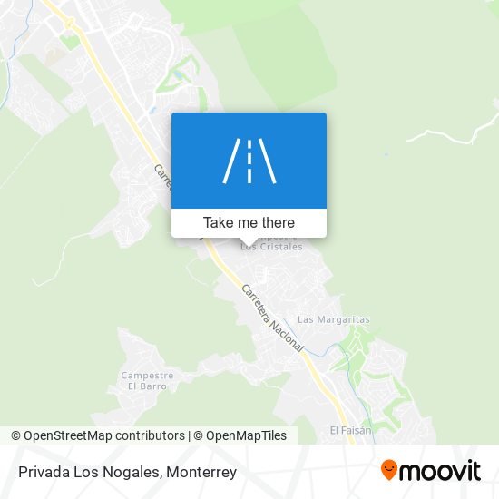 Privada Los Nogales map