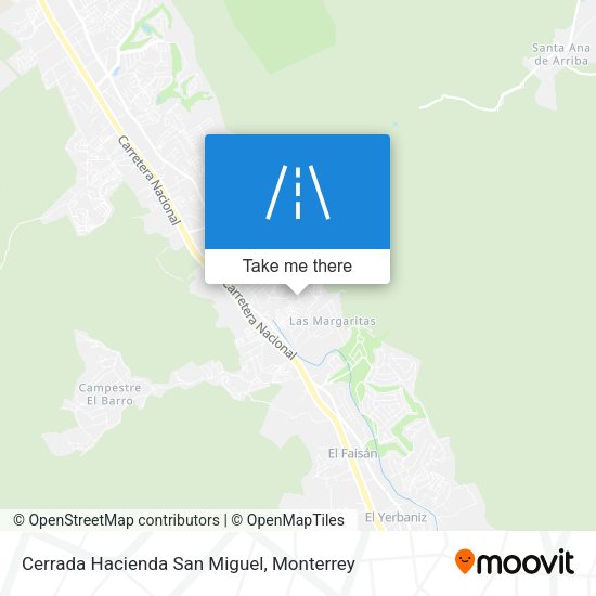 Cerrada Hacienda San Miguel map