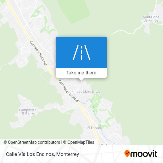 Mapa de Calle Vía Los Encinos