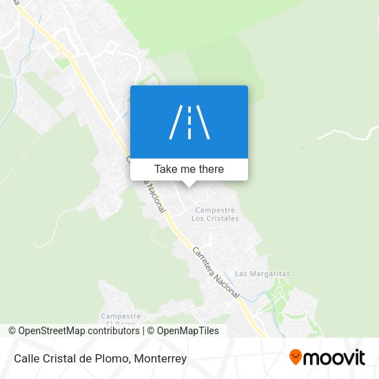 Mapa de Calle Cristal de Plomo