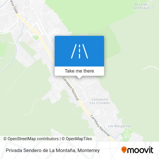 Mapa de Privada Sendero de La Montaña