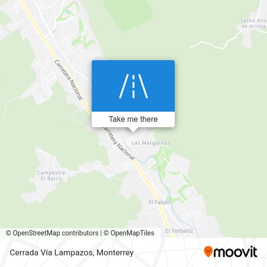 Cerrada Vía Lampazos map