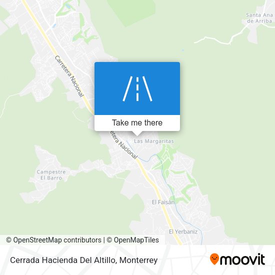 Mapa de Cerrada Hacienda Del Altillo