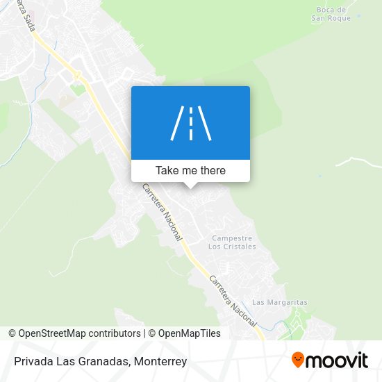 Mapa de Privada Las Granadas