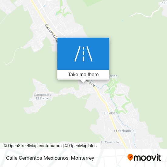 Calle Cementos Mexicanos map
