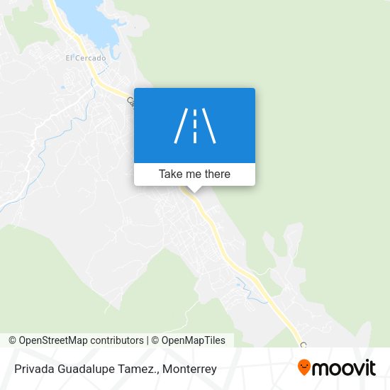 Mapa de Privada Guadalupe Tamez.