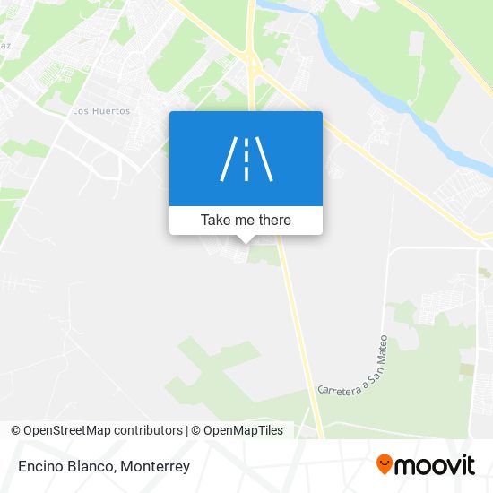 Encino Blanco map